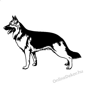 Faldekoráció, Falimatrica, Faltetoválás - Kutyák - Német juhászkutya 2205