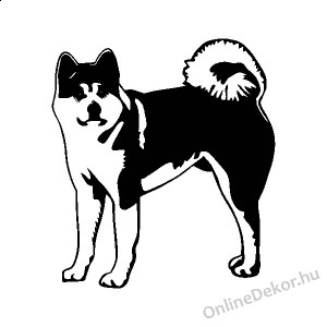 Faldekoráció, Falimatrica, Faltetoválás - Kutyák - Akita Inu 2207