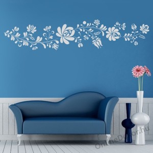 Wall sticker, Wall tattoo, Wall decoration, Wall decal - Folk - Folk pattern 2239