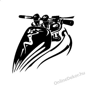 Wall sticker, Wall tattoo, Wall decoration, Wall decal - Motorcycle - Motorcycle 2253