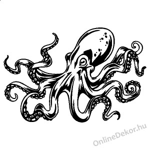 Wall sticker, Wall tattoo, Wall decoration, Wall decal - Animal - Octopus 2266