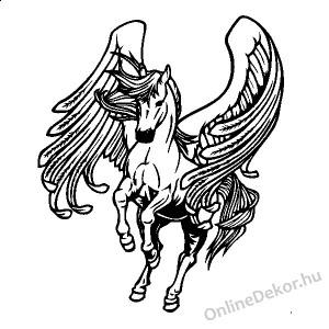 Wall sticker, Wall tattoo, Wall decoration, Wall decal - Horse - Pegazus 2268