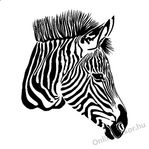 Faldekoráció, Falimatrica, Faltetoválás - Állat - Zebra 2272