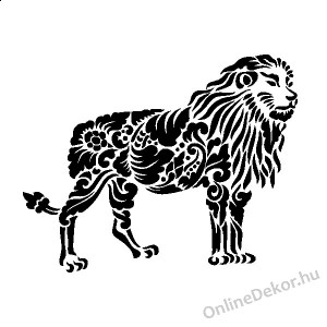 Faldekoráció, Falimatrica, Faltetoválás - Állat - Oroszlán 2276