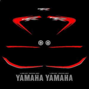 Motor sticker, Motor decal - 01.Motor sticker - Yamaha - TZR 50 (Simple)