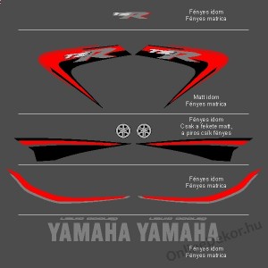 Motor sticker, Motor decal - 01.Motor sticker - Yamaha - TZR 50 (Matt-Gloss combination)