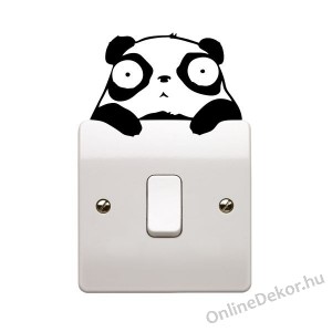 Faldekor&aacute;ci&oacute;, Falimatrica, Faltetov&aacute;l&aacute;s - &Aacute;llat - Panda villanykapcsol&oacute; matrica 2314