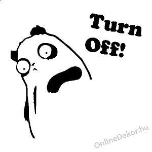 Faldekoráció, Falimatrica, Faltetoválás - Állat - Panda_Turn Off 2319
