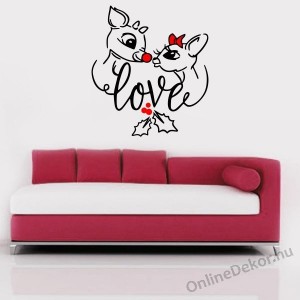 Wall sticker, Wall tattoo, Wall decoration, Wall decal - Animal - Deer love 2331