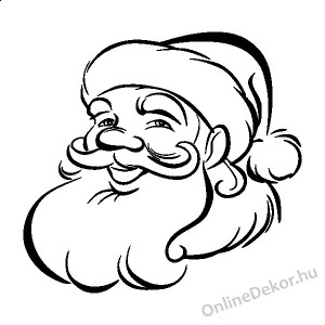 Wall sticker, Wall tattoo, Wall decoration, Wall decal - Ünnepek - Santa Claus 2333