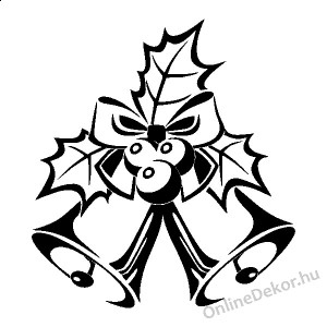 Wall sticker, Wall tattoo, Wall decoration, Wall decal - Ünnepek - Bell 2335