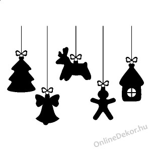 Faldekoráció, Falimatrica, Faltetoválás - Ünnepek - Karácsonyi díszek 2336