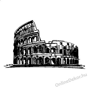 Wall sticker, Wall tattoo, Wall decoration, Wall decal - City - Colosseum 2346