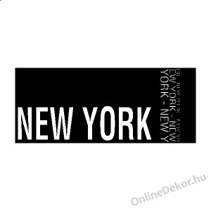 Wall sticker, Wall tattoo, Wall decoration, Wall decal - Name, Texts - New York 2361