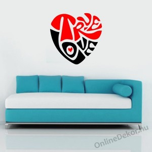 Wall sticker, Wall tattoo, Wall decoration, Wall decal - Name, Texts - True Love 2370