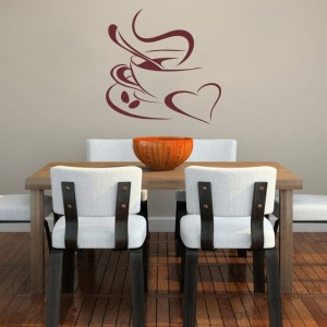 Wall sticker, Wall tattoo, Wall decoration, Wall decal - Kitchen - Coffee (2) 2380