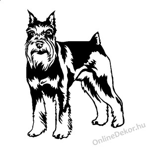 Wall sticker, Wall tattoo, Wall decoration, Wall decal - Kutyák - Schnauzer 2391