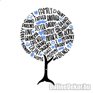 Wall sticker, Wall tattoo, Wall decoration, Wall decal - Tree - Family tree 2414