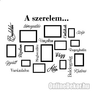 Faldekoráció, Falimatrica, Faltetoválás - Nevek, Szövegek, Idézetek - Szerelem 2425