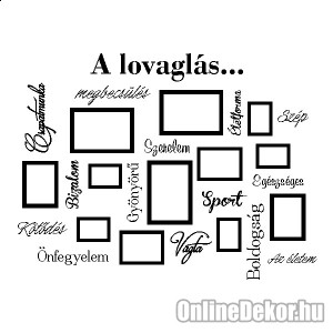 Wall sticker, Wall tattoo, Wall decoration, Wall decal - Name, Texts - Riding 2426
