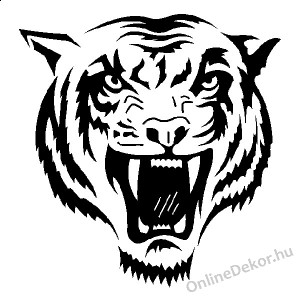 Faldekoráció, Falimatrica, Faltetoválás - Nonfiguratív, Figuratív faltetoválás - Tigris 262