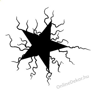 Faldekoráció, Falimatrica, Faltetoválás - Csillag, Hópehely - Csillag 271