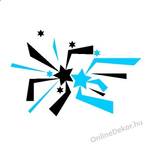 Faldekoráció, Falimatrica, Faltetoválás - Csillag, Hópehely - Csillag 272