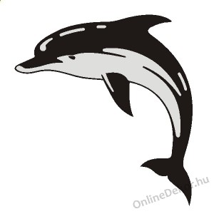 Faldekoráció, Falimatrica, Faltetoválás - Állat - Delfin 280
