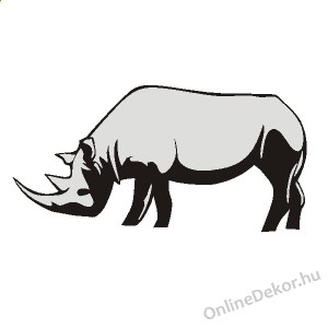 Faldekoráció, Falimatrica, Faltetoválás - Állat - Orrszarvú 283