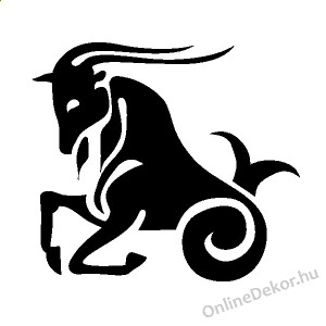 Faldekoráció, Falimatrica, Faltetoválás - Horoszkóp Tömör grafika - Bak 407