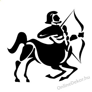 Faldekoráció, Falimatrica, Faltetoválás - Horoszkóp Tömör grafika - Nyilas 413