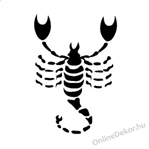 Faldekoráció, Falimatrica, Faltetoválás - Horoszkóp Tömör grafika - Skorpió 416