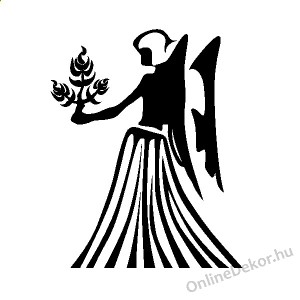Faldekoráció, Falimatrica, Faltetoválás - Horoszkóp Tömör grafika - Szűz 417