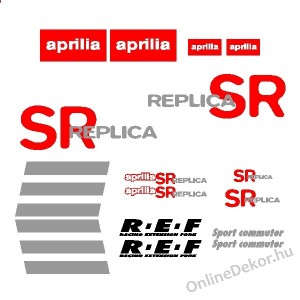 Motormatrica, Motor dekor&aacute;ci&oacute;k - 02.Robog&oacute; matric&aacute;k - Aprilia - SR 50 Replica