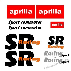 Motormatrica, Motor dekor&aacute;ci&oacute;k - 02.Robog&oacute; matric&aacute;k - Aprilia - SR Racing