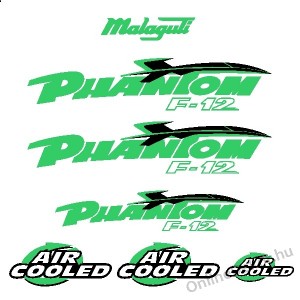 Motormatrica, Motor dekor&aacute;ci&oacute;k - 02.Robog&oacute; matric&aacute;k - Malaguti - Phantom F12 Air Cooled