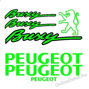 Motormatrica, Motor dekor&aacute;ci&oacute;k - 02.Robog&oacute; matric&aacute;k - Peugeot - Buxy