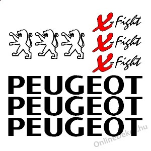 Motormatrica, Motor dekor&aacute;ci&oacute;k - 02.Robog&oacute; matric&aacute;k - Peugeot - X-Fight