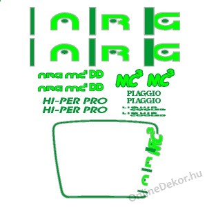Motormatrica, Motor dekor&aacute;ci&oacute;k - 02.Robog&oacute; matric&aacute;k - Piaggio - NRG mc3 Liquid Cooled