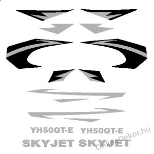 Motormatrica, Motor dekor&aacute;ci&oacute;k - 02.Robog&oacute; matric&aacute;k - Sonik - SKYJET YH50QT-E