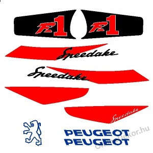 Motormatrica, Motor dekor&aacute;ci&oacute;k - 02.Robog&oacute; matric&aacute;k - Peugeot - Speedake F1