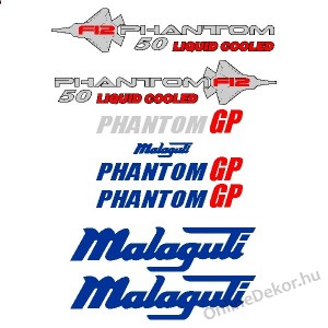 Motormatrica, Motor dekor&aacute;ci&oacute;k - 02.Robog&oacute; matric&aacute;k - Malaguti - Phantom F12 Liquid Cooled