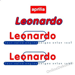 Motormatrica, Motor dekor&aacute;ci&oacute;k - 02.Robog&oacute; matric&aacute;k - Aprilia - Leonardo