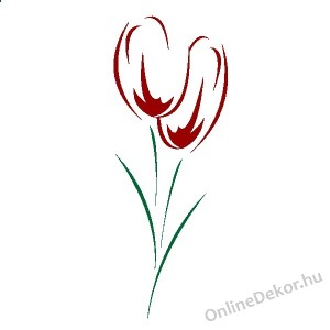 Faldekoráció, Falimatrica, Faltetoválás - Virág I. - Virág Tulipán 626