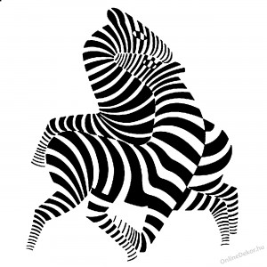 Faldekoráció, Falimatrica, Faltetoválás - Állat - Zebra 673