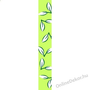 Faldekoráció, Falimatrica, Faltetoválás - Tapéta csík - Levél minta 690