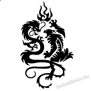 Faldekoráció, Falimatrica, Faltetoválás - Nonfiguratív, Figuratív faltetoválás - Sárkány, Tigris 860