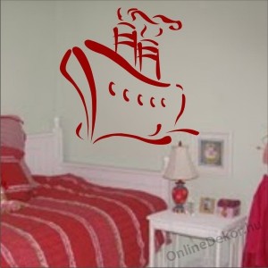 Faldekor&aacute;ci&oacute;, Falimatrica, Faltetov&aacute;l&aacute;s - Gyerekszoba - F&oacute;lia v&aacute;gott faldekor&aacute;ci&oacute; - Haj&oacute; 95